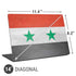 Syria Flag Distressed Universal Laptop 14in (11.4 x 8.2in) Skin